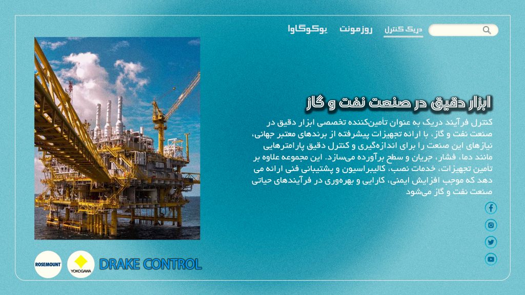 ابزار دقیق در صنعت نفت و گاز با کنترل فرآیند دریک